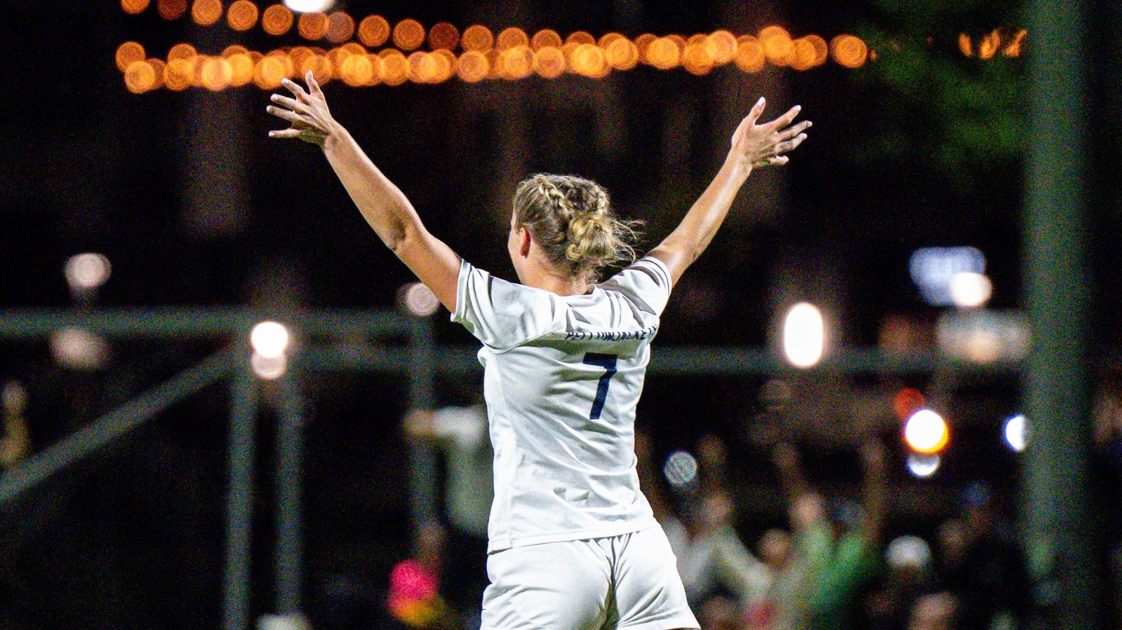 Emmersyn Burckley celebrated scoring her first career goal for MSUB