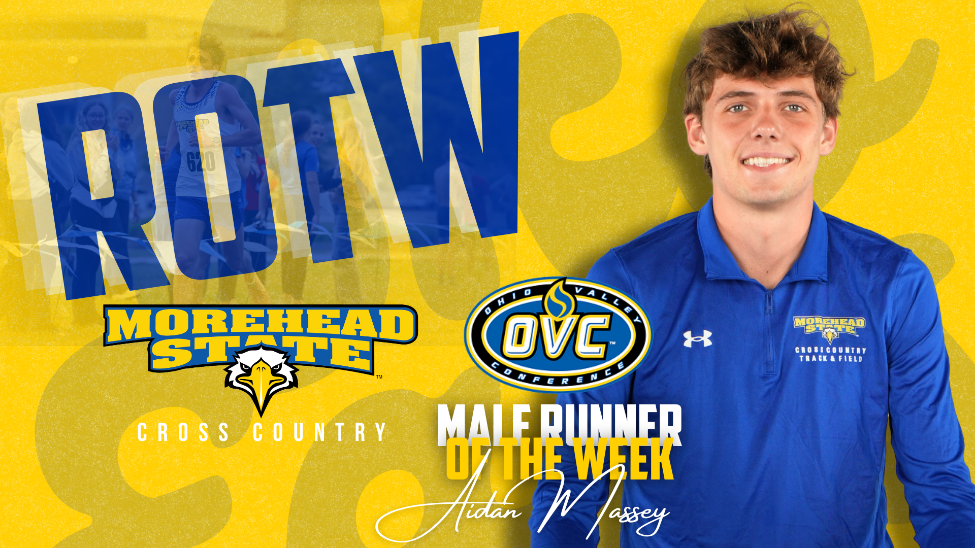 2025 OVC Male Runner of the Week graphic