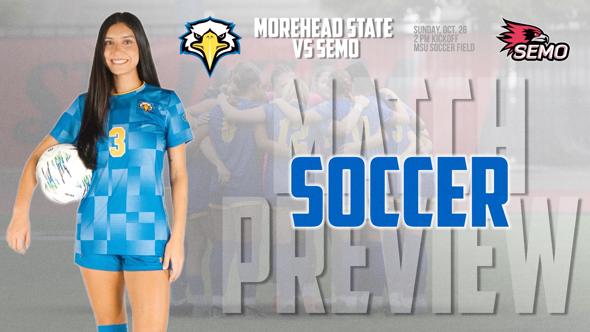 2025 Soccer vs Southeast Missouri graphic