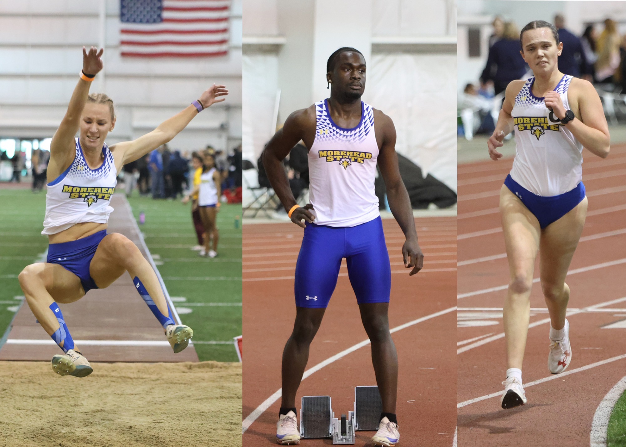 2025-26 OVC Indoor Track & Field Athletes to Watch graphic