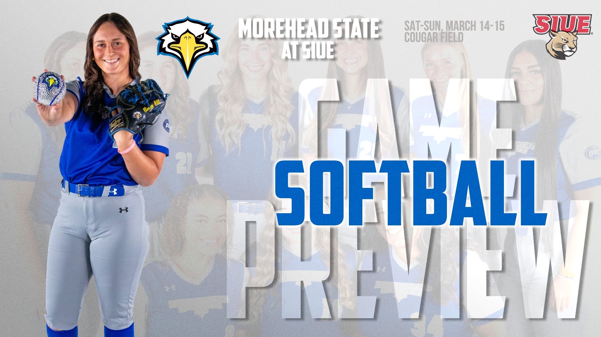 2026 Softball vs. SIUE graphic