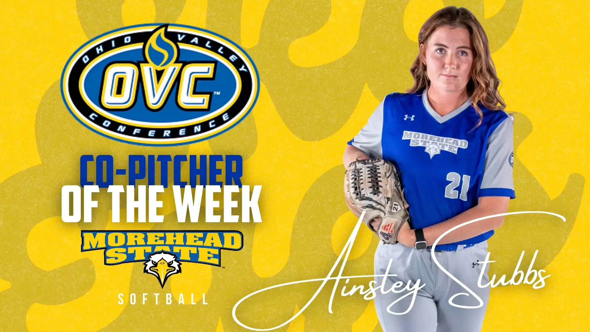 Ainsley Stubbs OVC co-Pitcher of the Week