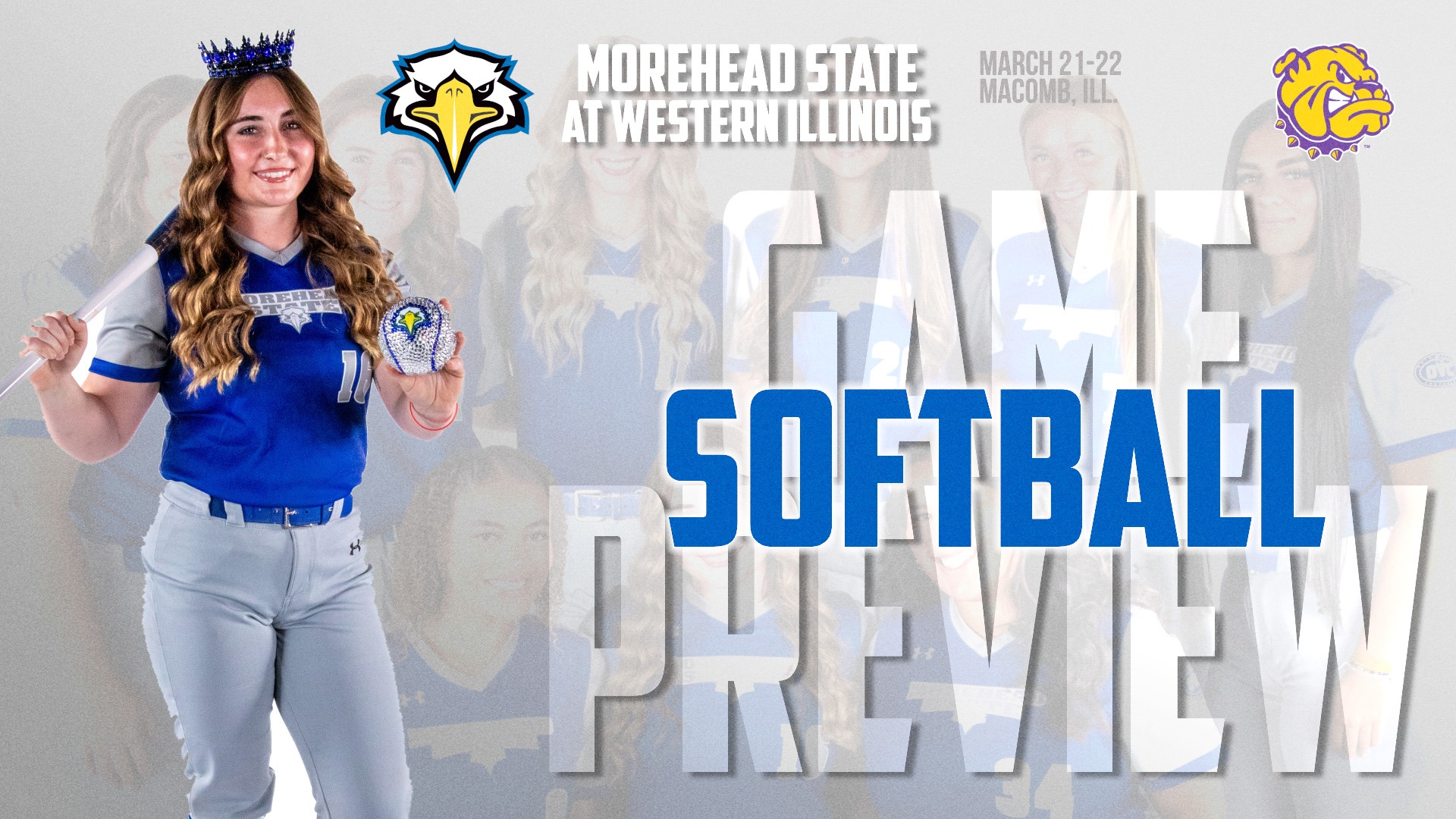 2026 Softball at Western Illinois graphic