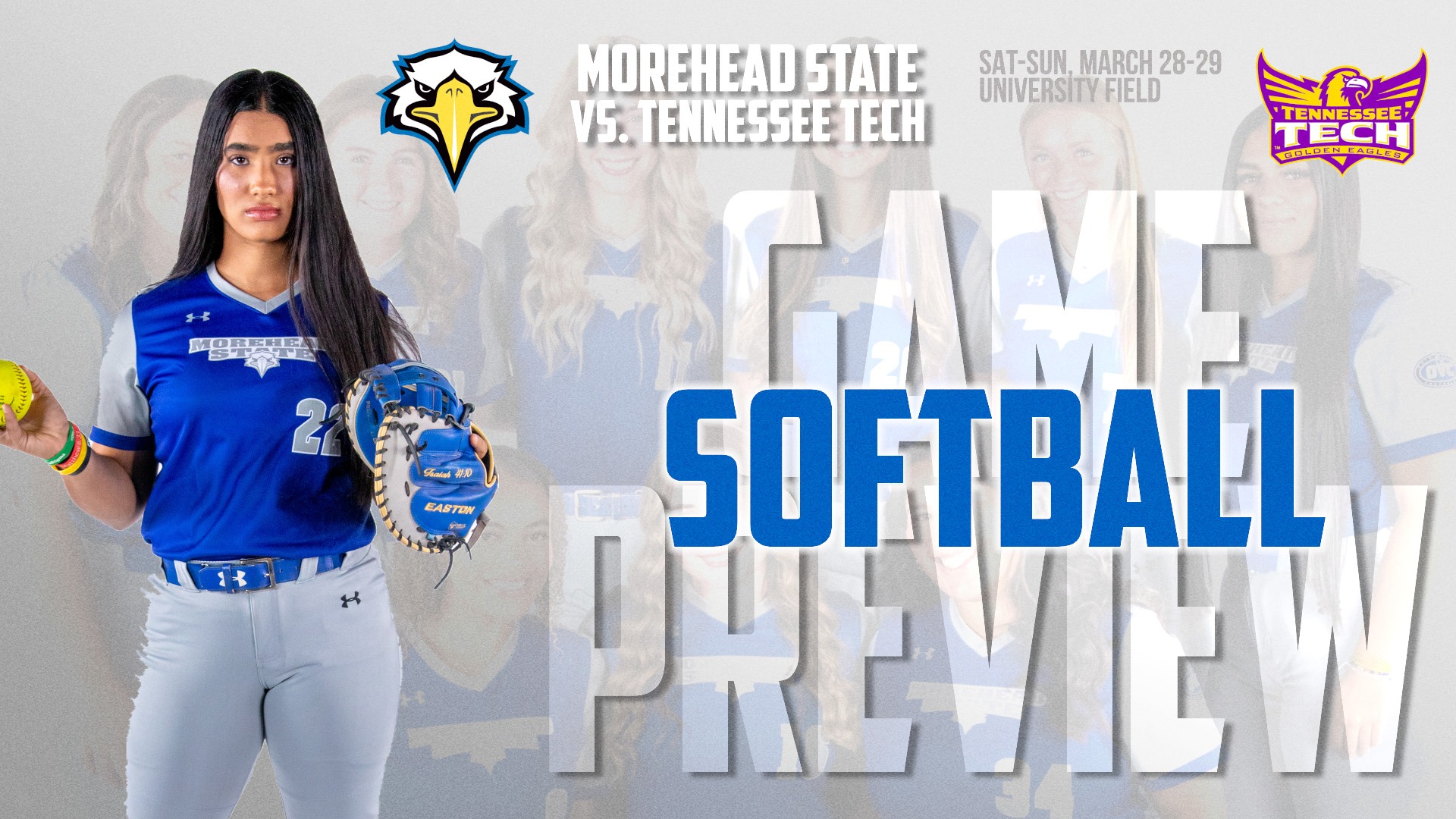 2026 softball graphic vs. Tennessee Tech