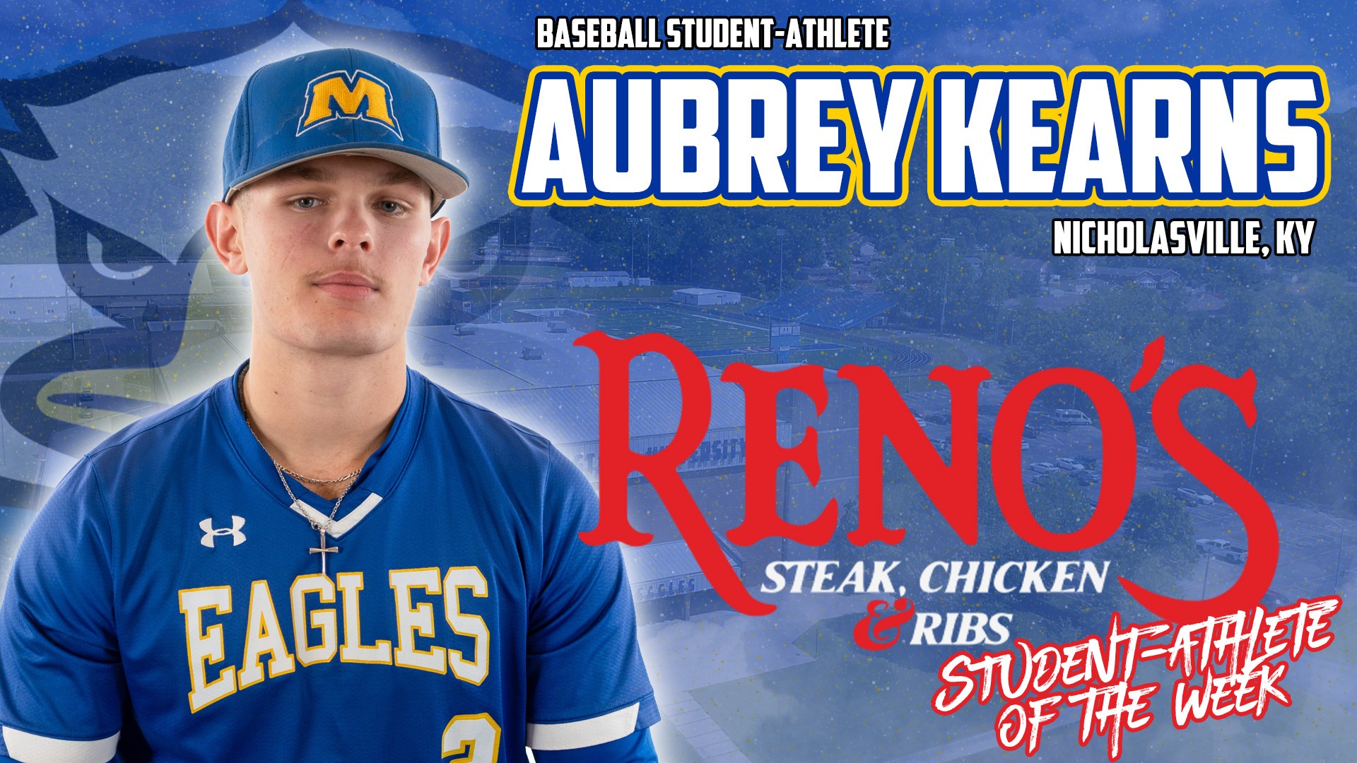 Reno's Student-Athlete of the Week - Baseball's Aubrey Kearns