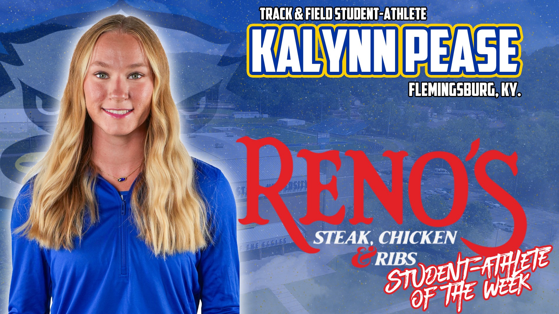 Reno's Student-Athlete of the Week, Track's Kalynn Pease
