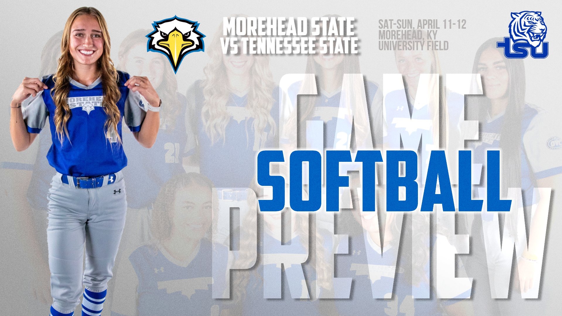 2026 Softball vs. Tennessee State graphi