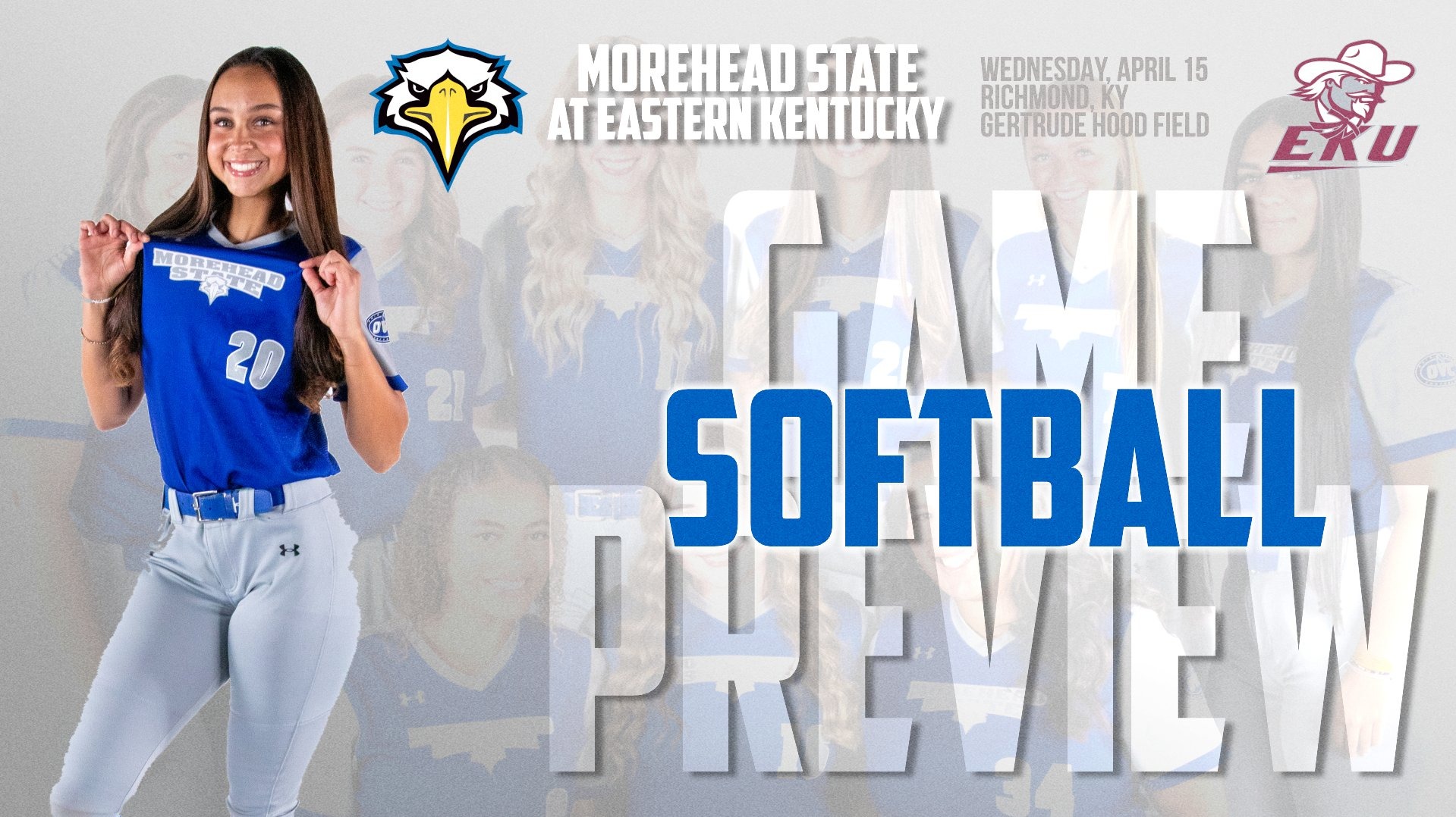 2026 Softball at Eastern Kentucky graphic