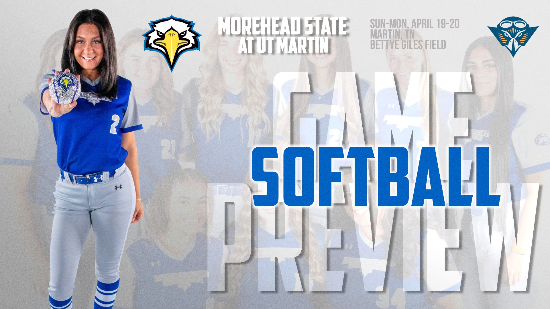 2026 Softball at UT Martin graphic