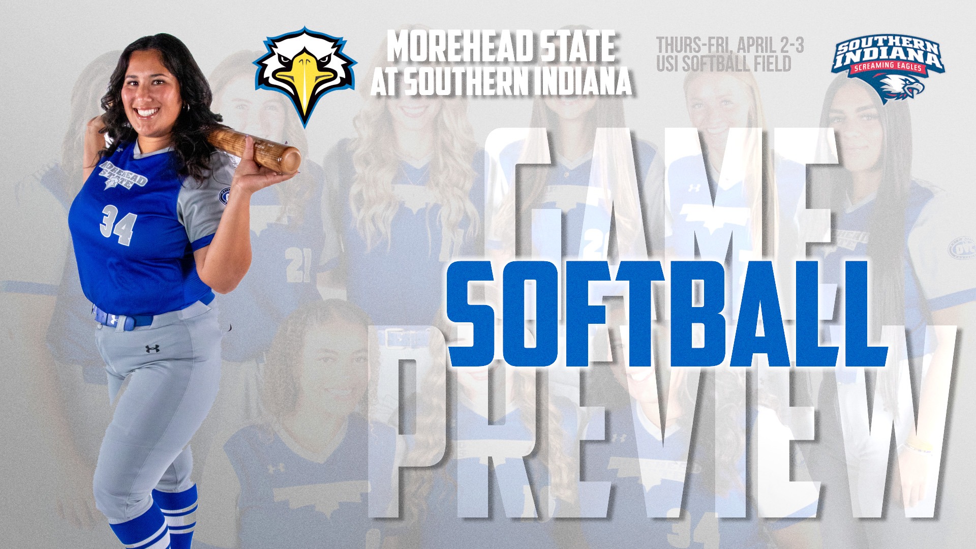 2026 Softball at Southern Indiana graphic