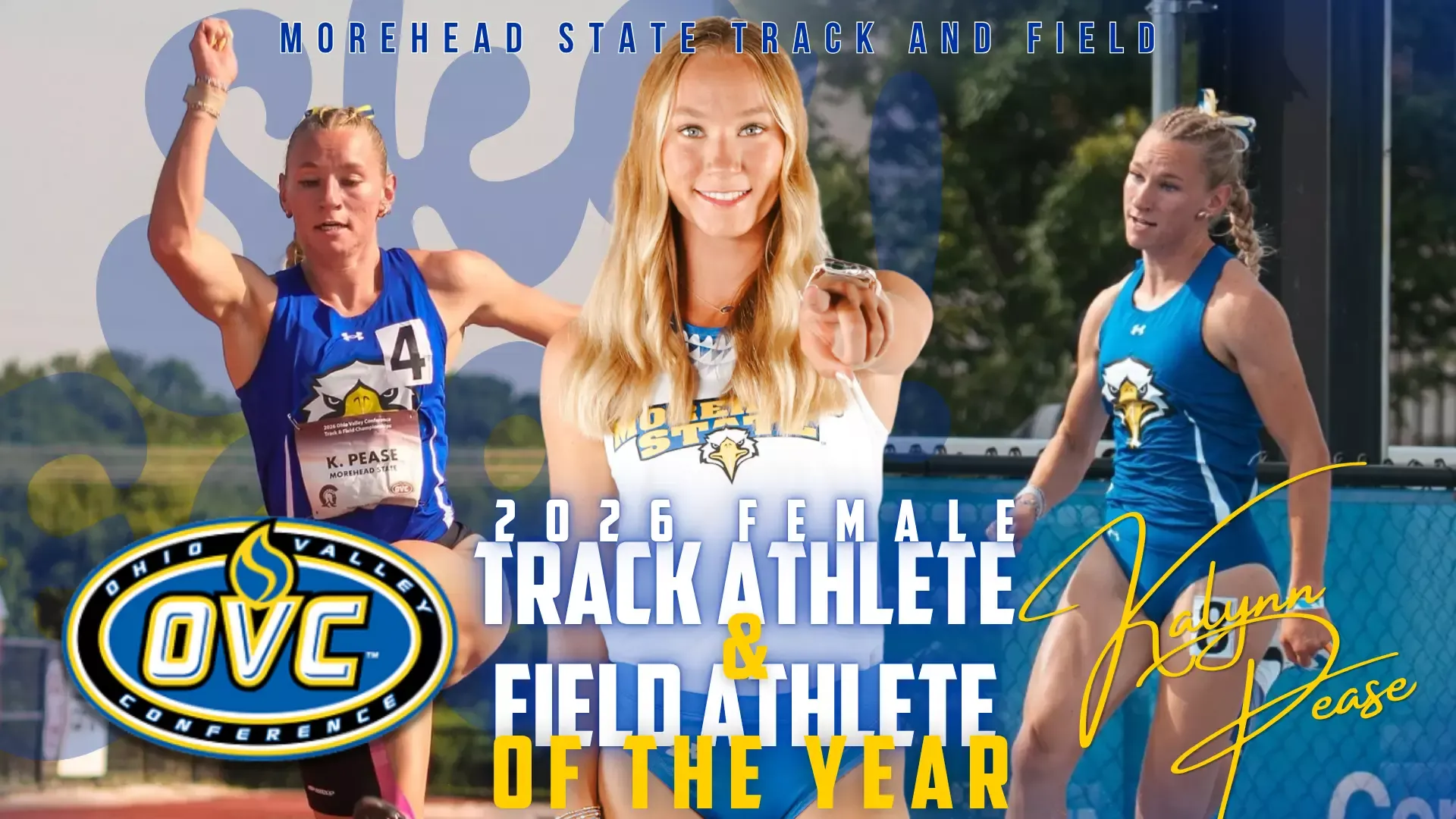 2026 Pease OVC Track & Field Athletes of the Year