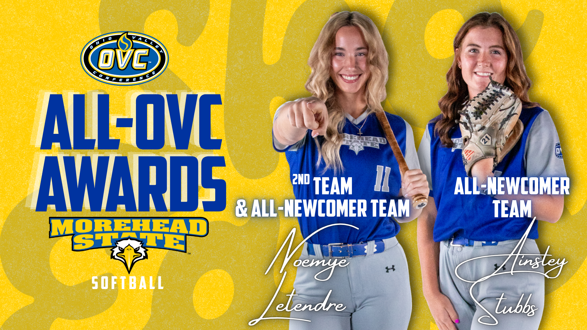 2026 Softball All-OVC graphic