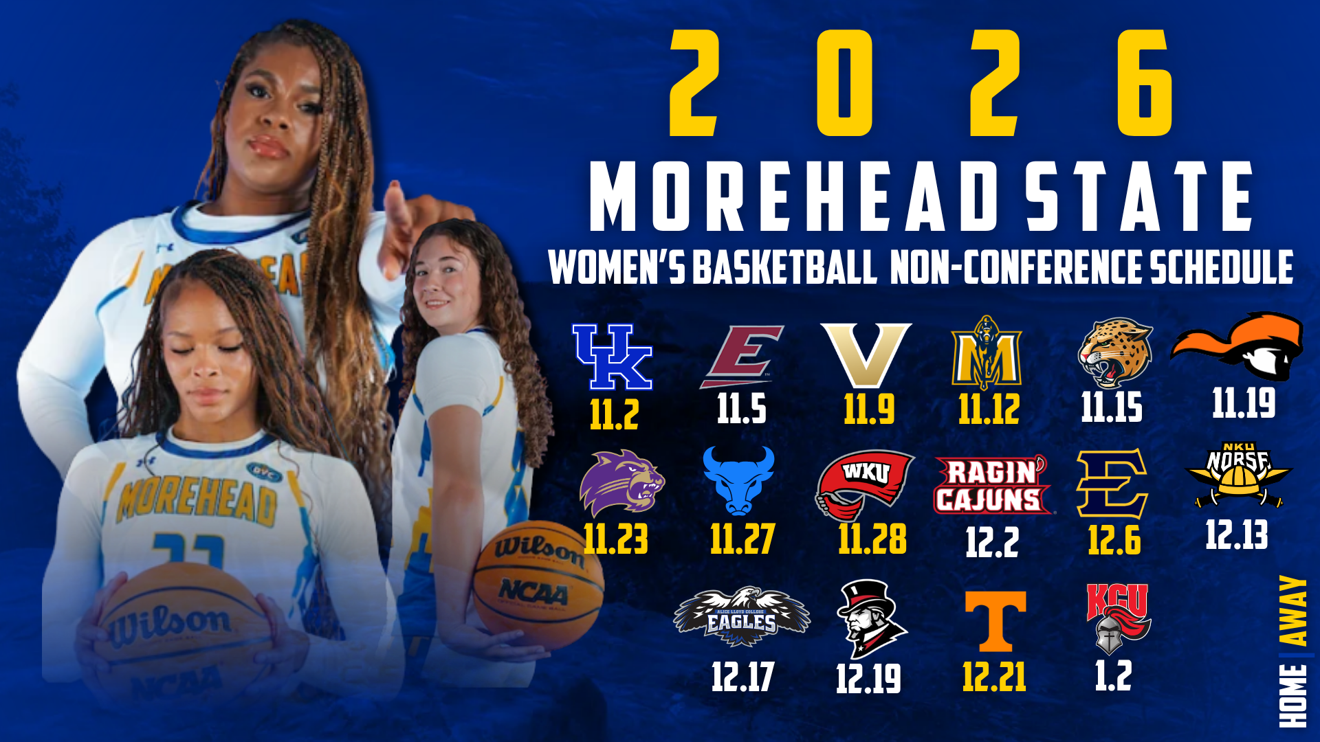WBB Non Con Schedule
