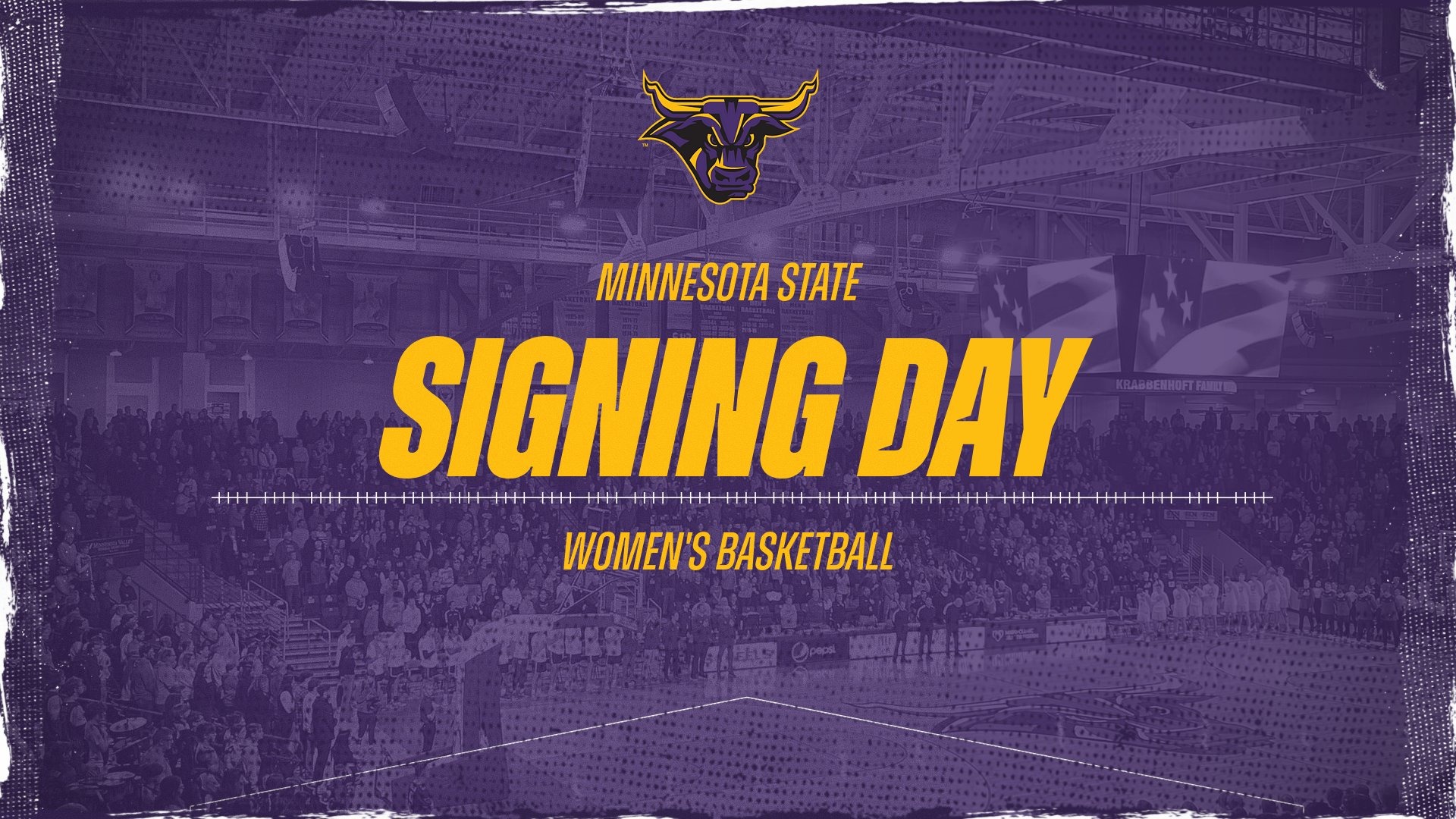 Graphic for the Minnesota State women's basketball Signing Day Story from 2024
