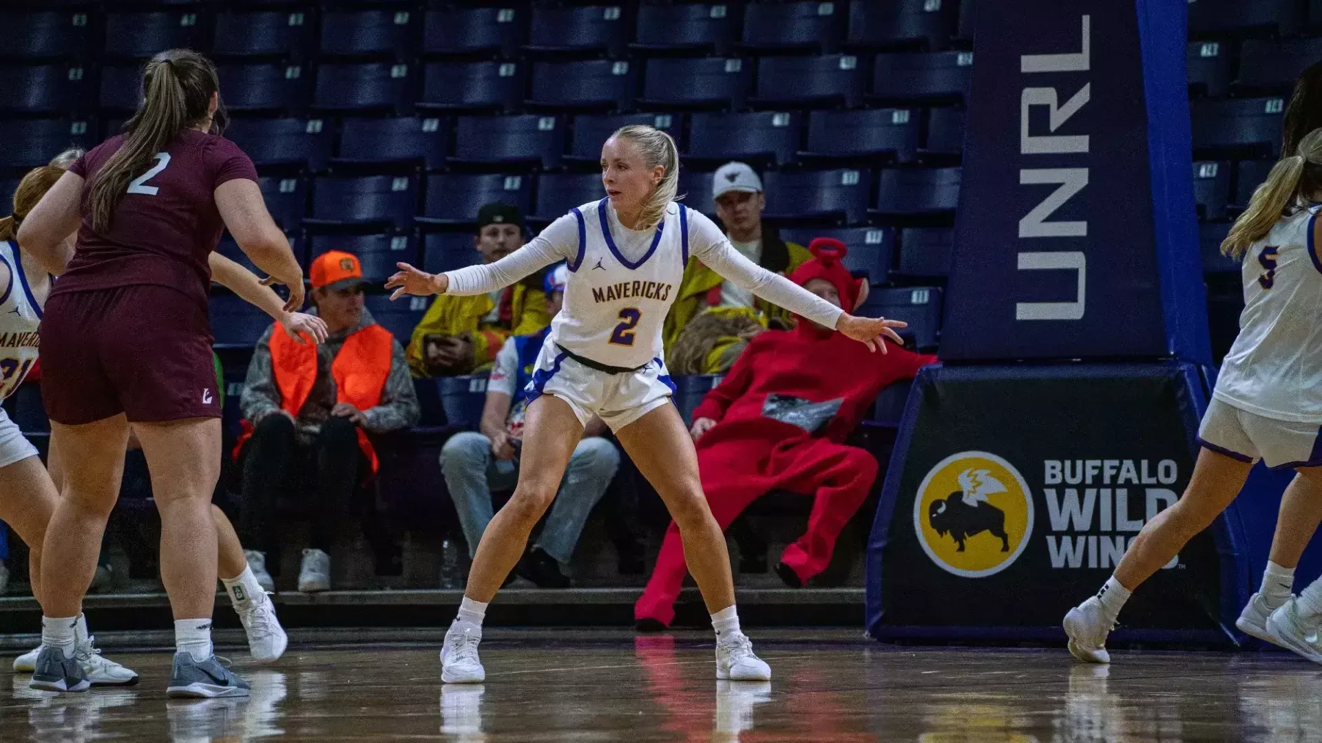 Kent on defense inside the Taylor Center