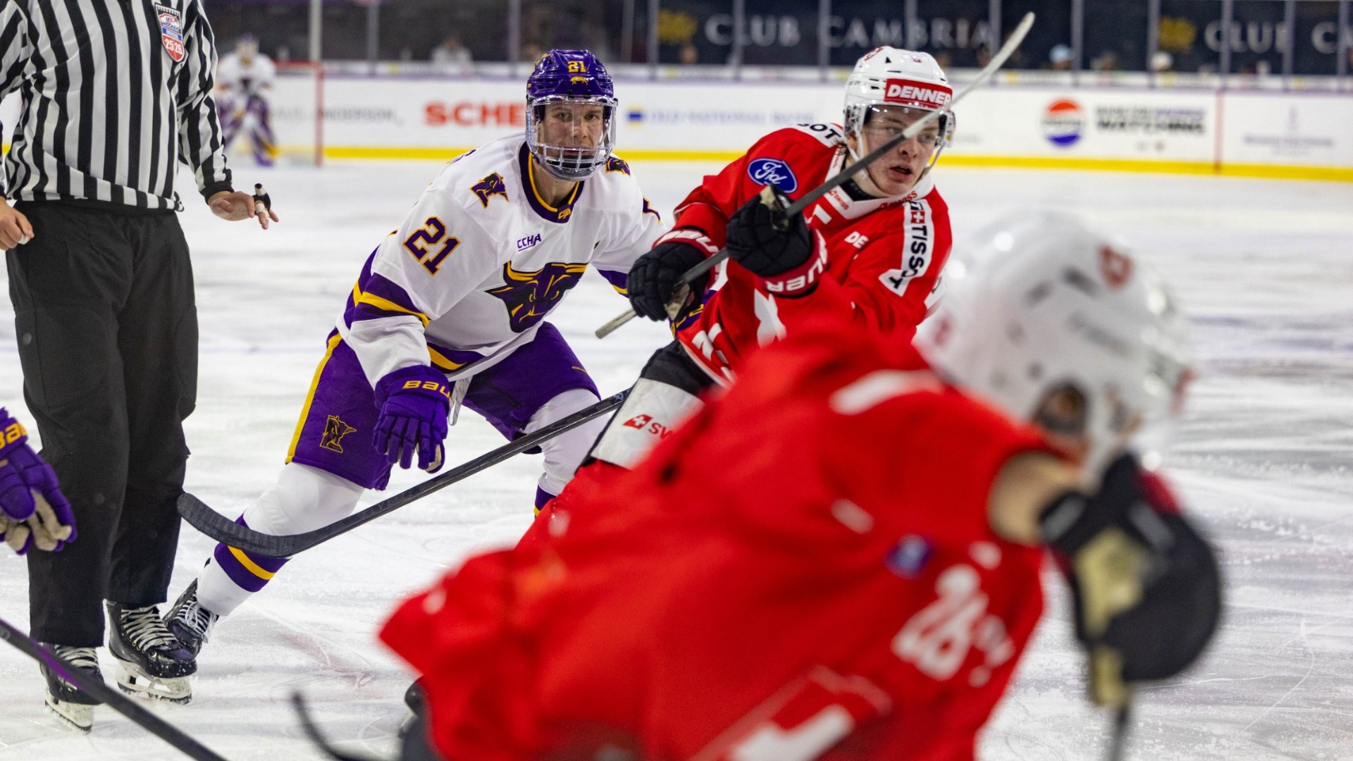 Mavericks vs. Switzerland Exhibition Action Shot Tuesday