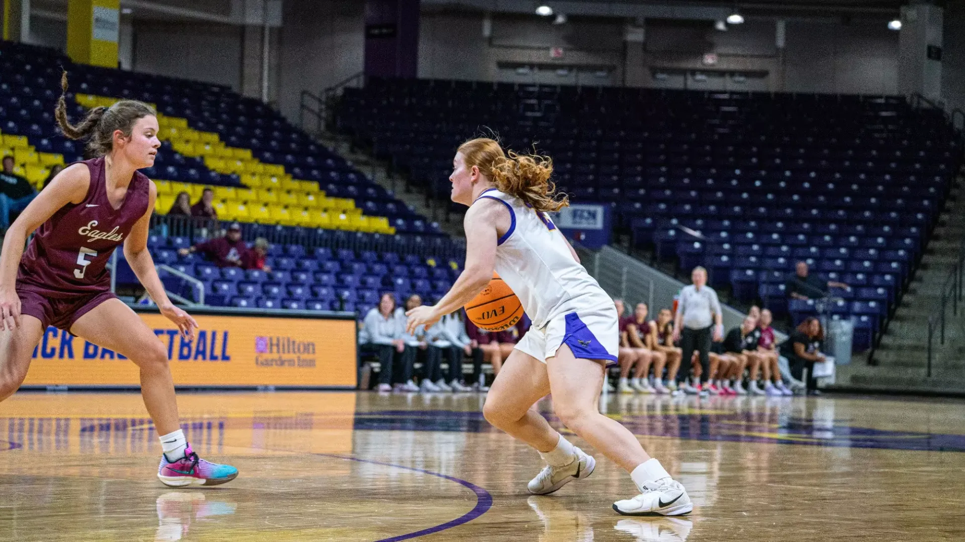 Hoof makes a move inside the Taylor Center