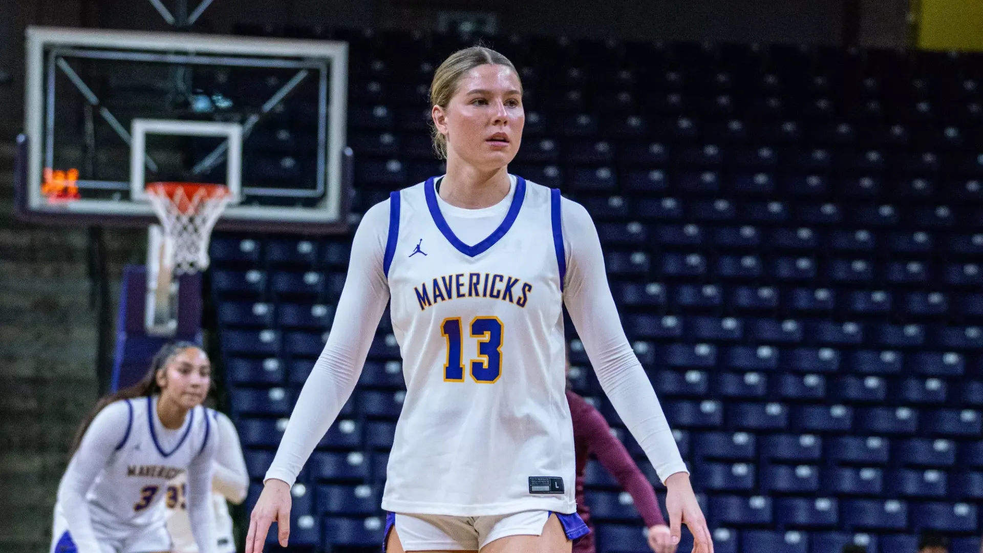 Leininger prepares for a free throw