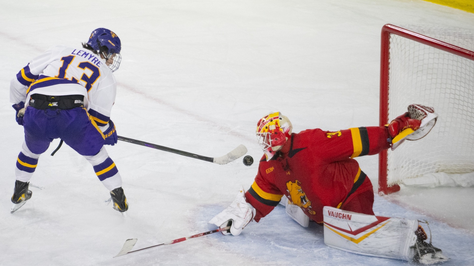 Tristan Lemyre backhand vs. Ferris state Friday