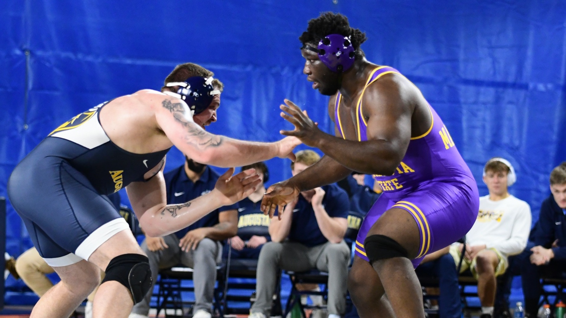 Joshua Gaye Wrestling Versus Augustana