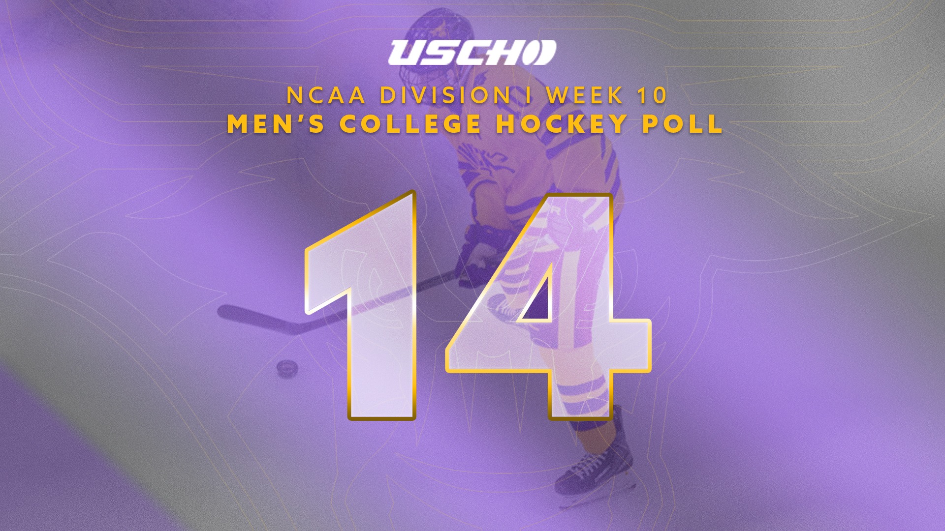 Evan Murr from overhead carries the puck vs. Ferris State