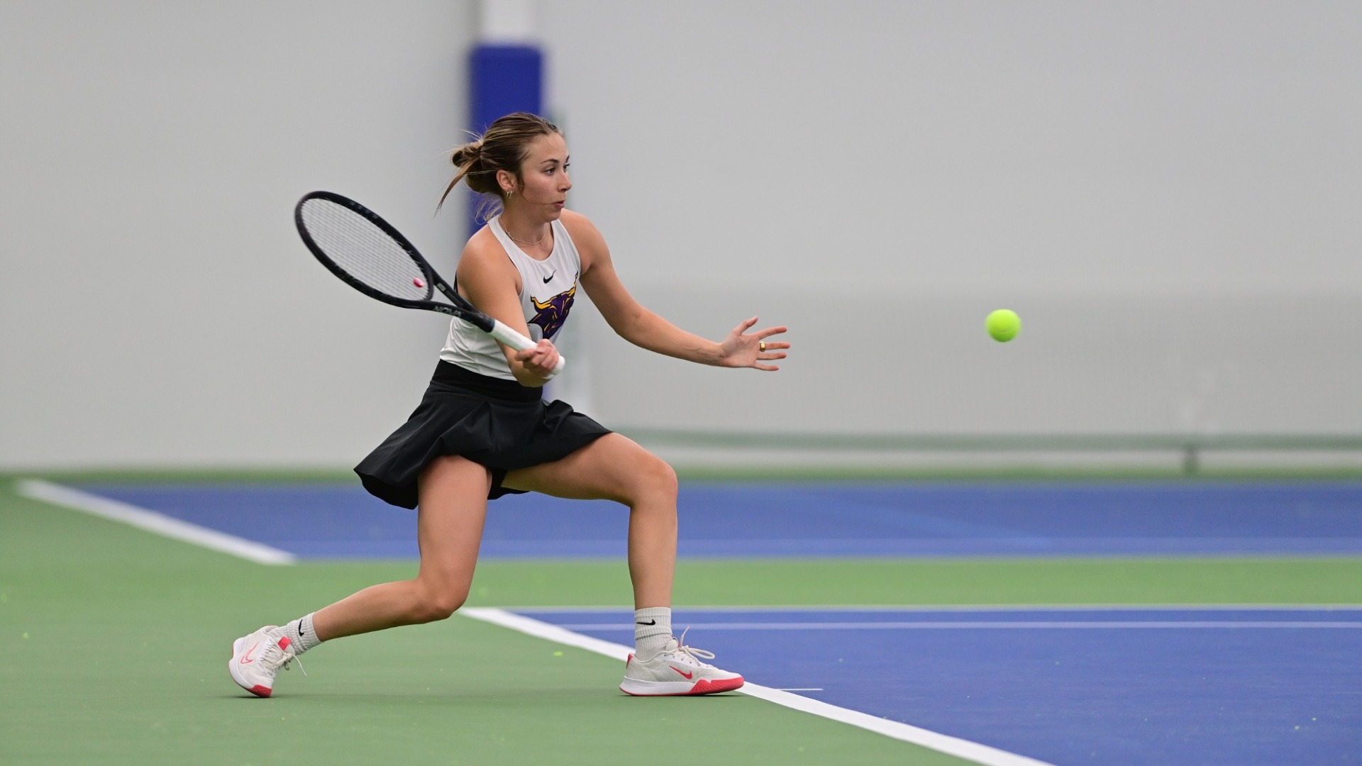 McKenna DeMarce slice forehand vs. Winona State