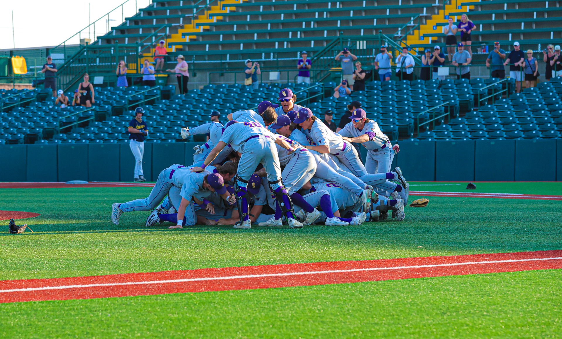 Baseball NSIC Tournament Championship Pileup 2025