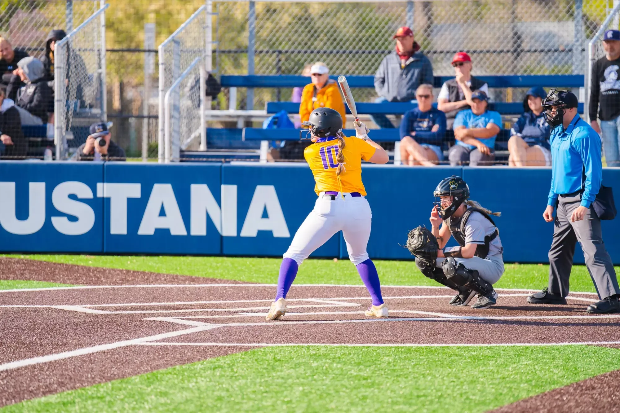 Ryanne Mellum at the plate vs. Wayne State