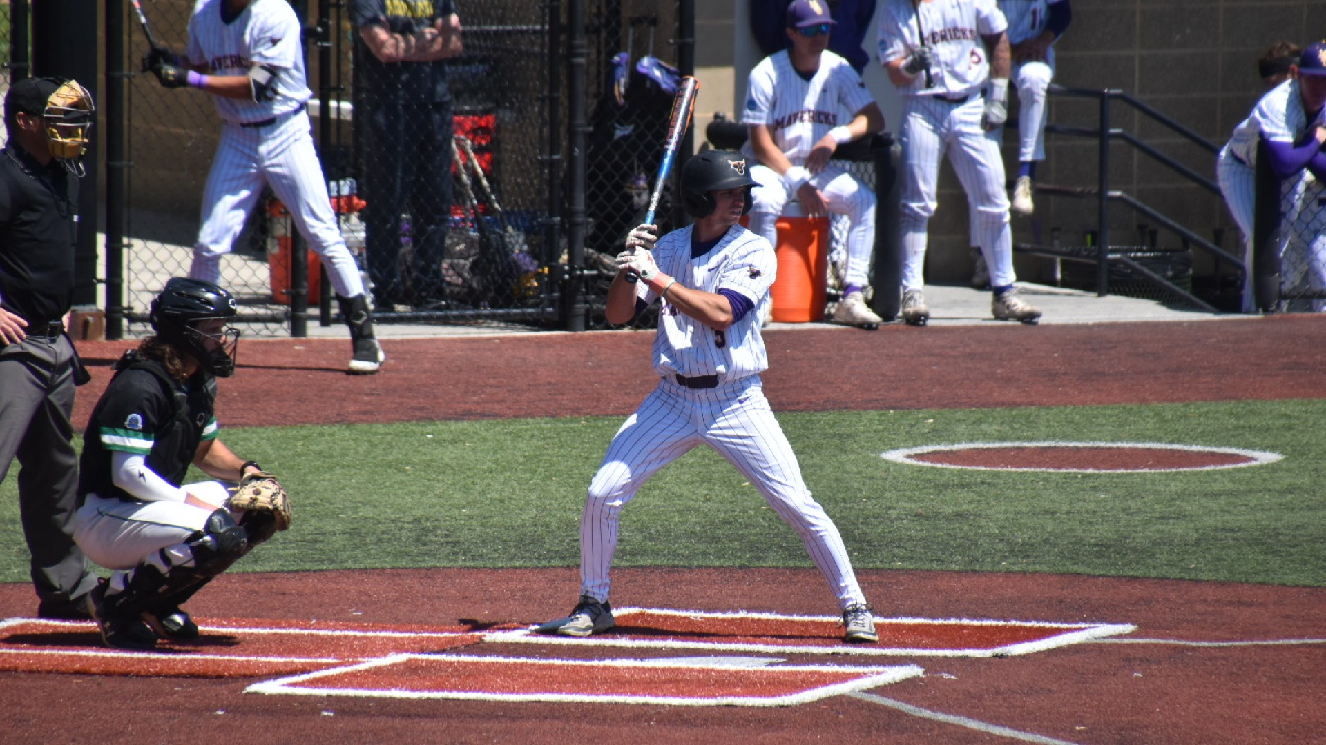 Logan Miller at the plate vs. Arkansas Monticello