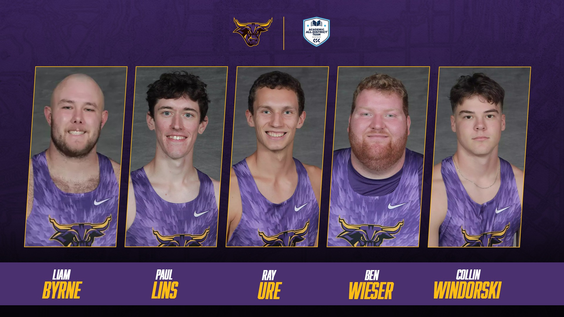 Men's Track Academic All-District Graphic 24-25