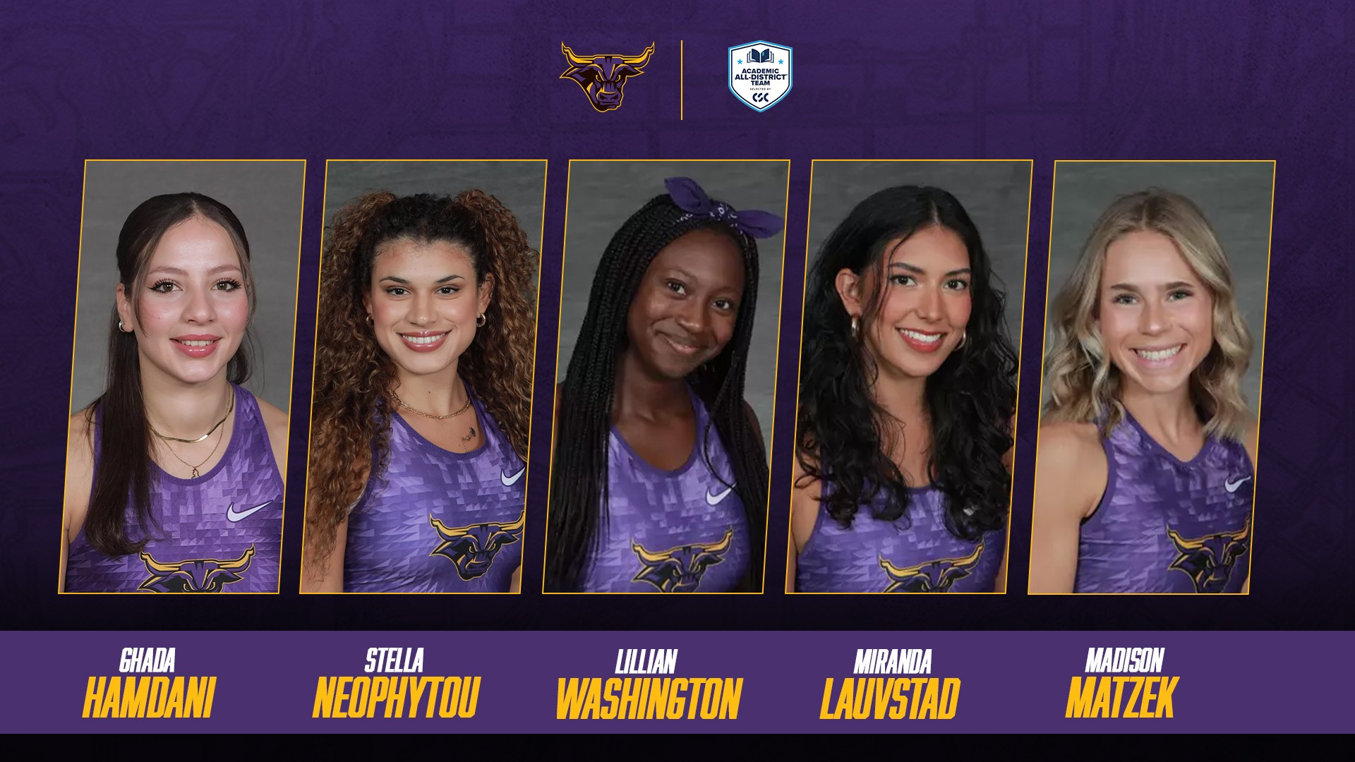 Women's Track & Field Academic All-District Graphic 24-25