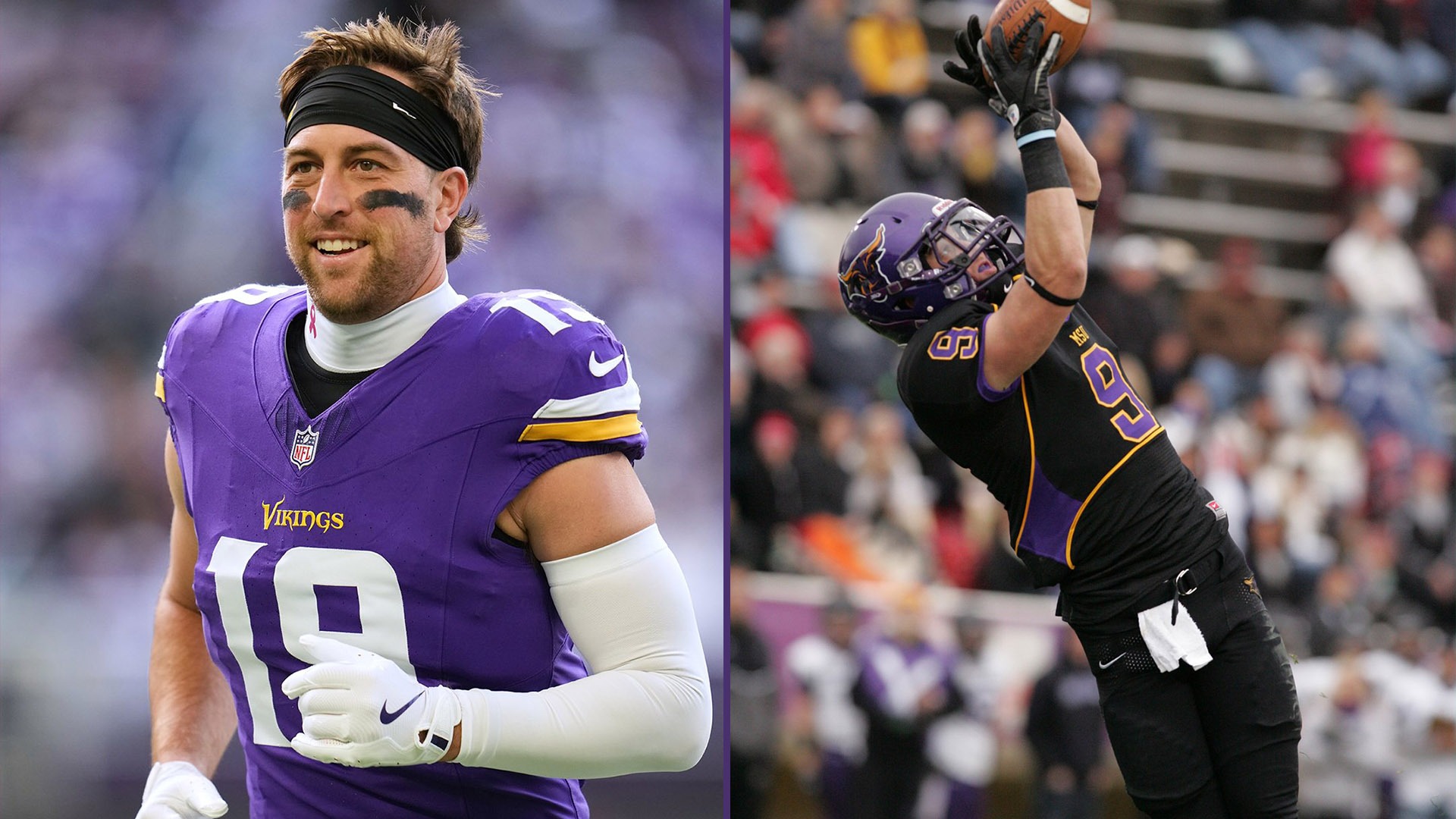 A graphic of Adam Thielen's NFL Retirement story