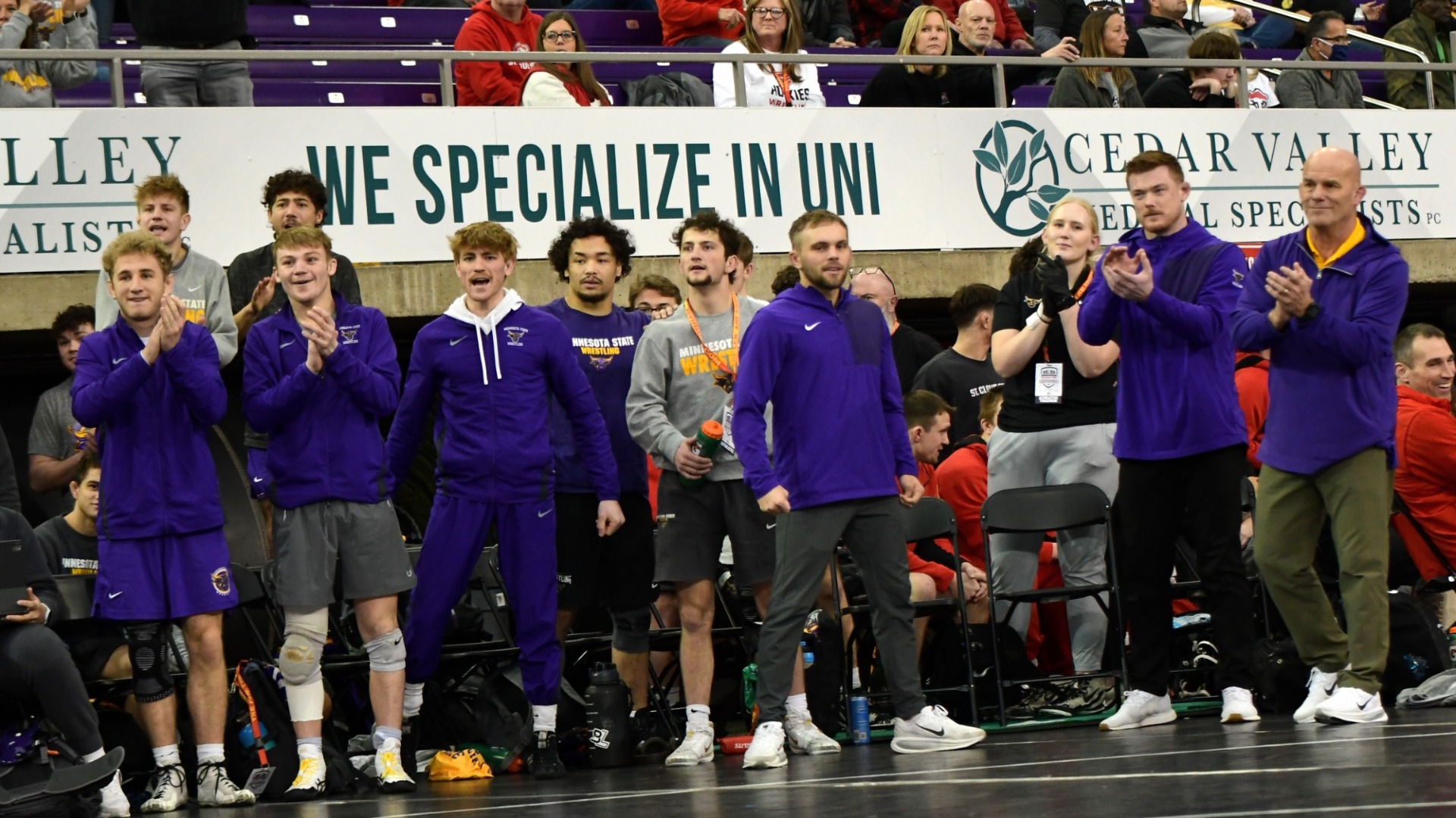 Wrestling Team Bench at NWCA Nationals