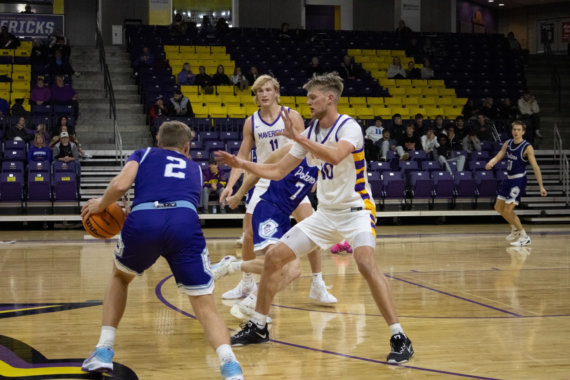 Will Opsahl playing defense