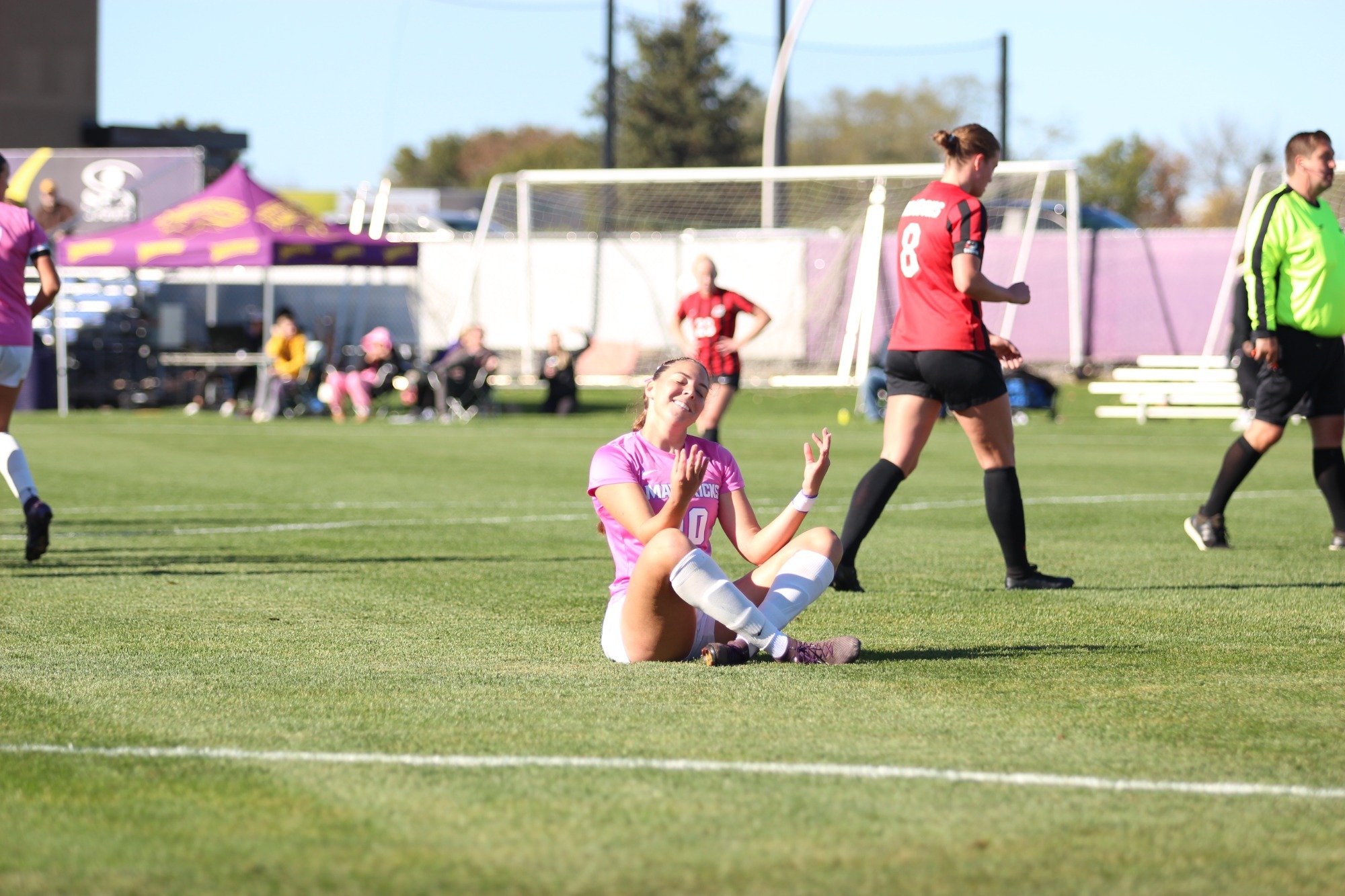 Anna Stromberg celebrates her goal