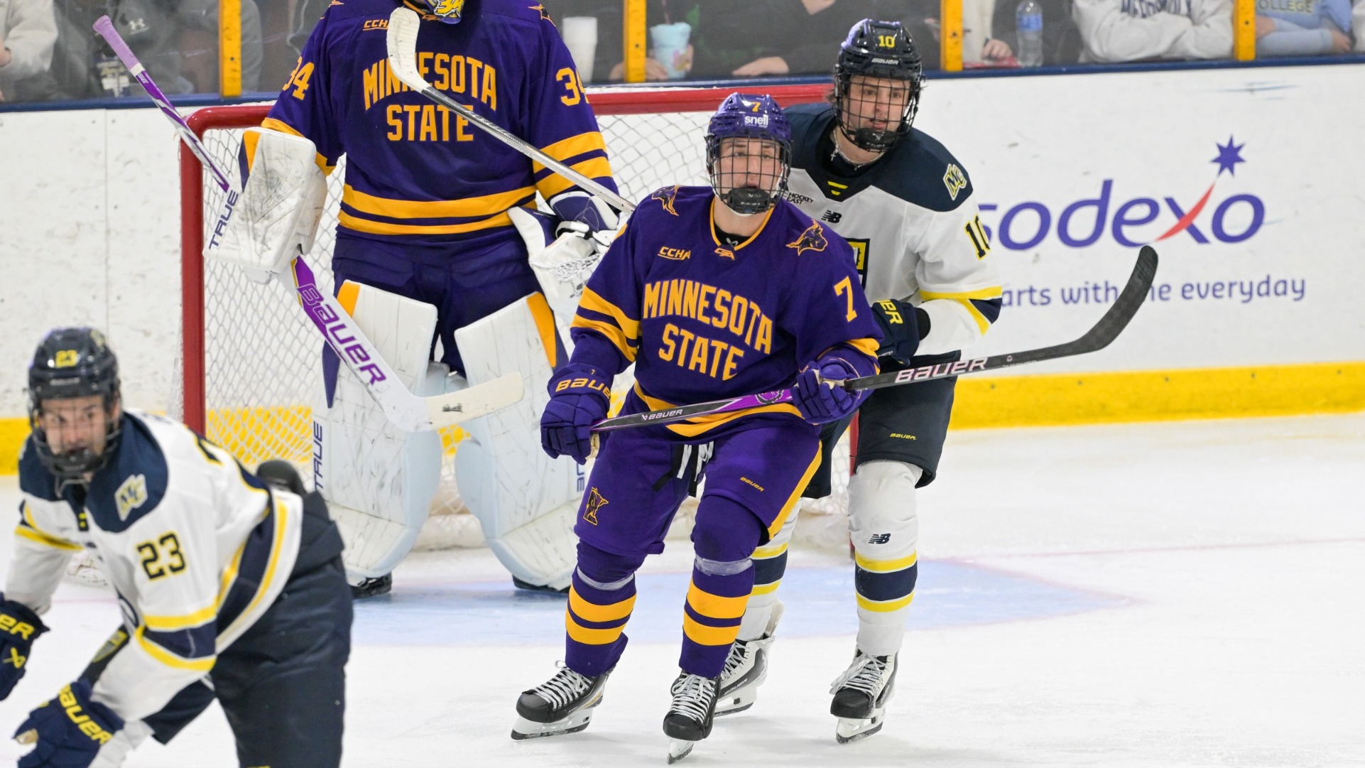A photo of Bryce Strand against Merrimack