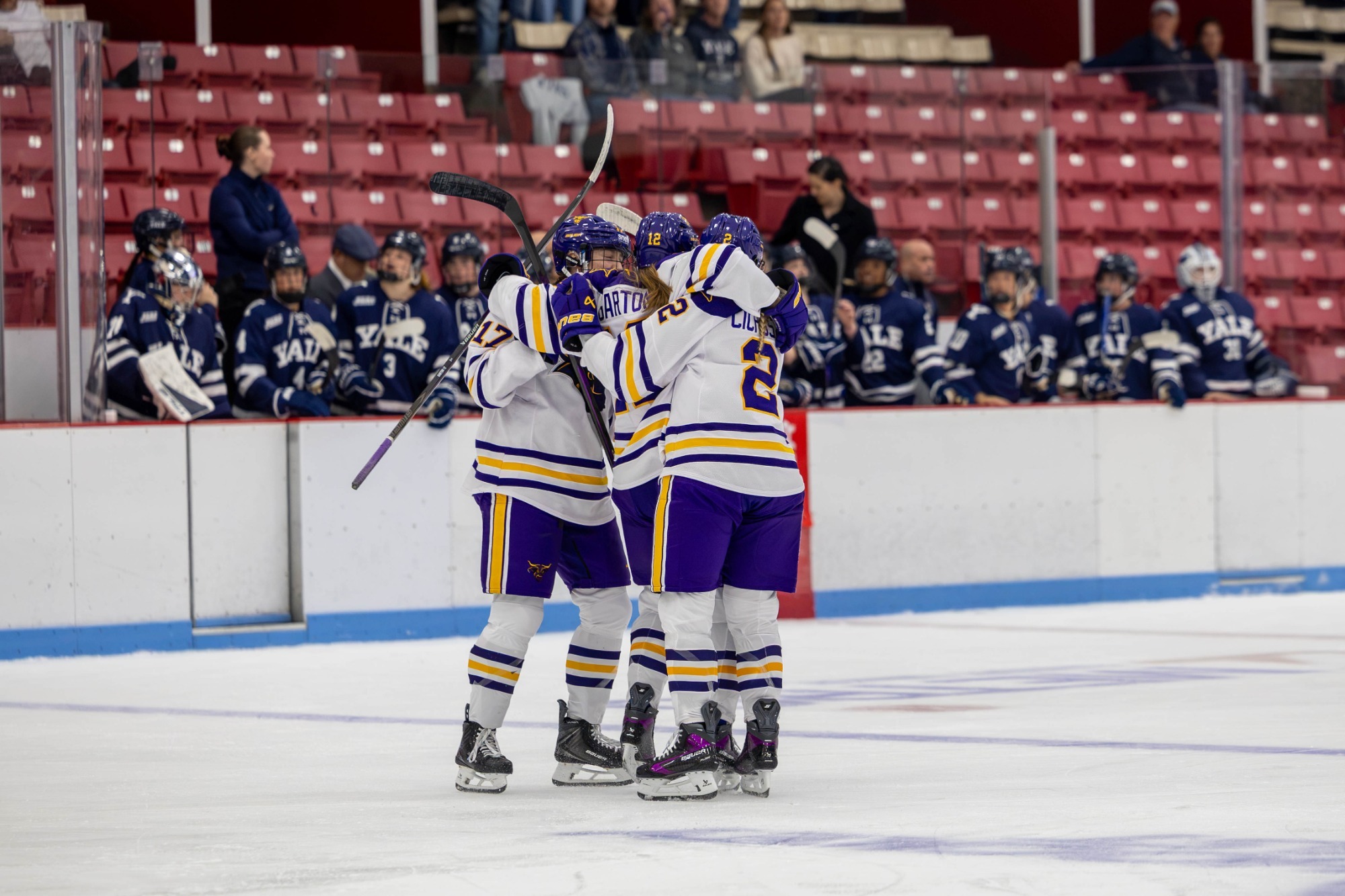 Audrey Garton celebrates her goal