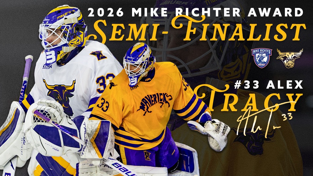Alex Tracy Mike Richter Award Semifinalist 2025-26 graphic