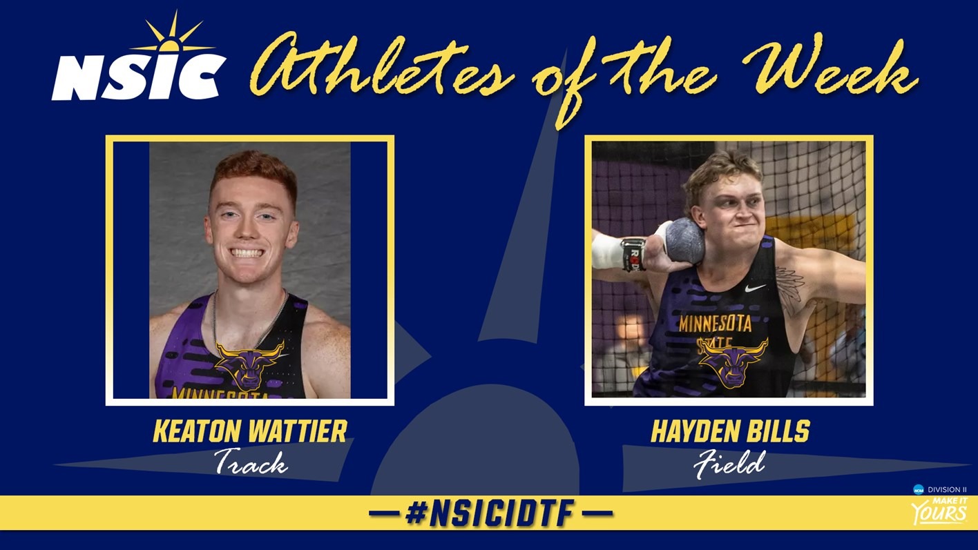 Wattier and Bills NSIC Players of the Week Graphic