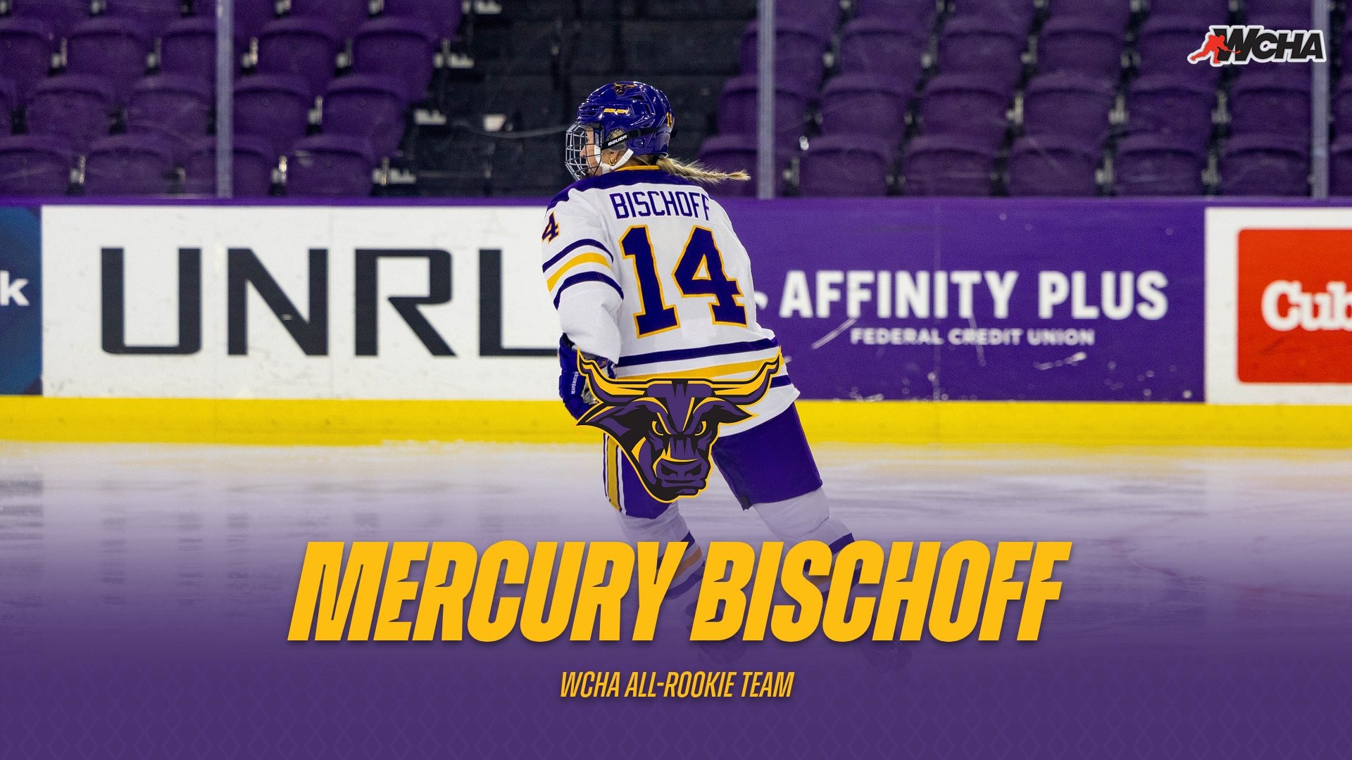Mercury Bischoff wins WCHA All-Rookie Team Honors 