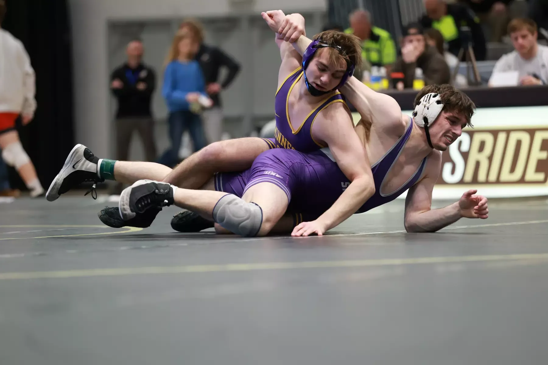 Drake Hayward wrestling at the NCAA Super Region V Championships