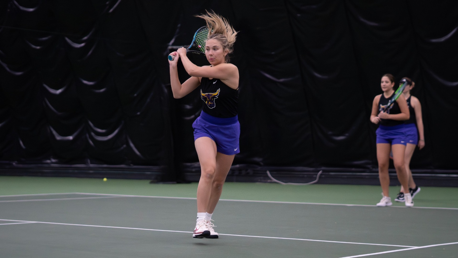 McKenna DeMarce action backhand at GAC