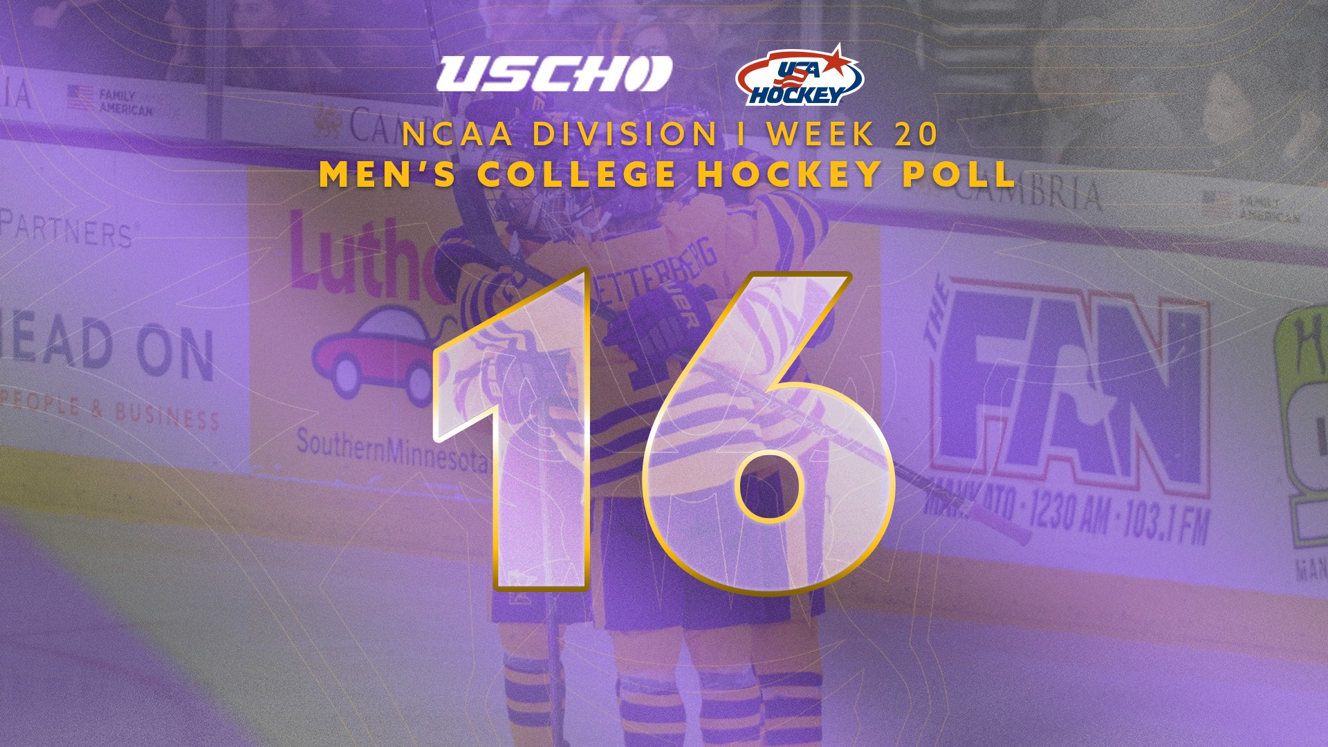 Men's Hockey Ranking Feb. 9 #16