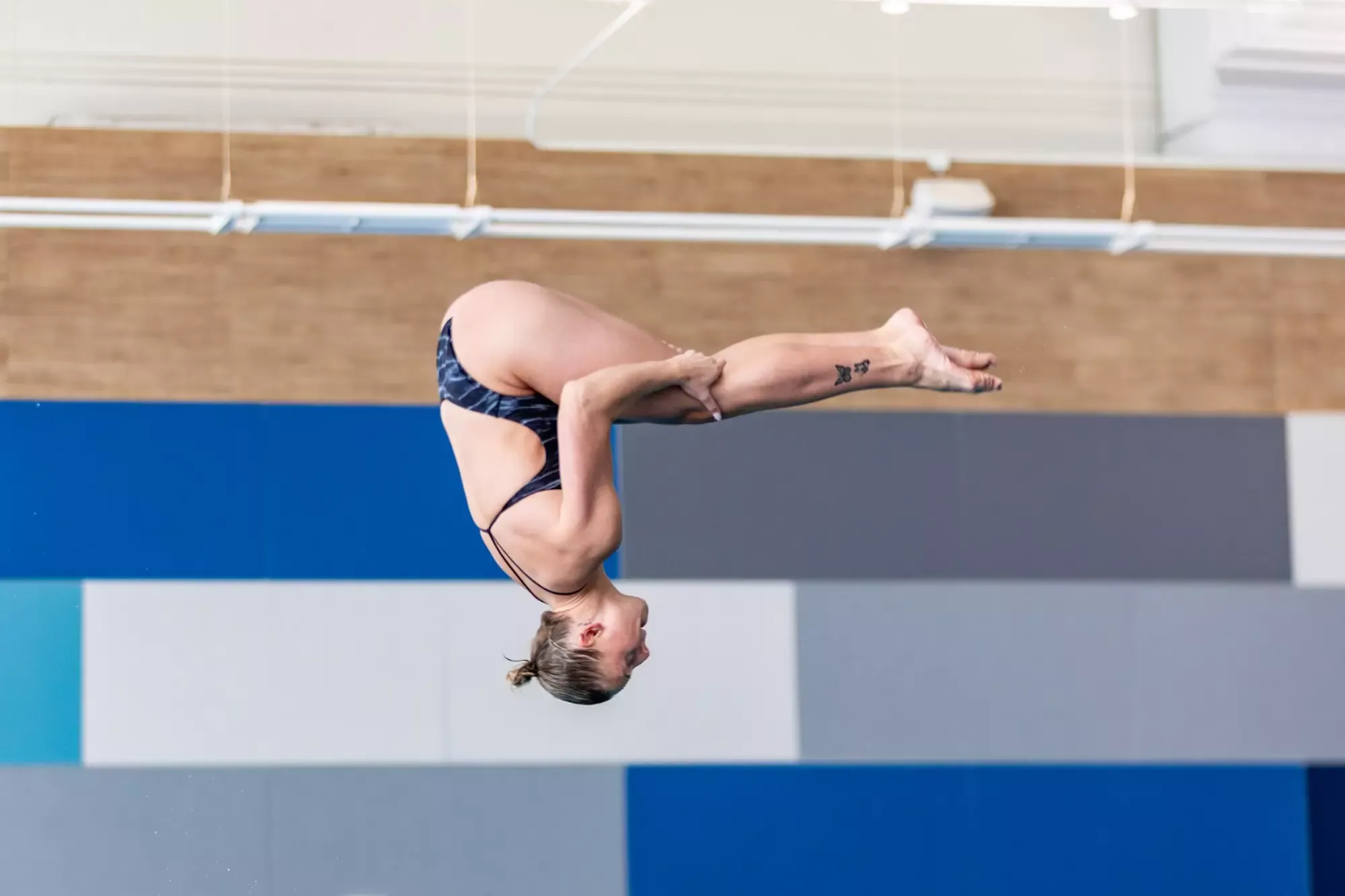 Natalie Freeman during the 1-meter diving prelims at the NCAA Championships