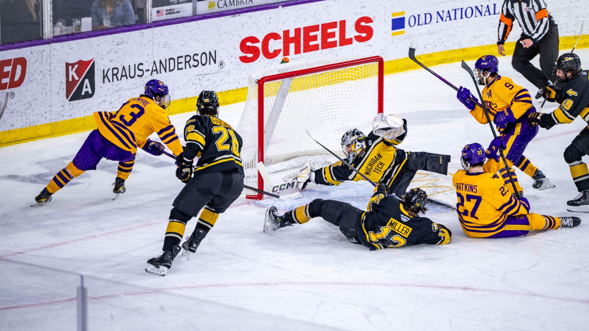 Tristan Lemyre Goal vs. Mcihigan Tech CCHA Semifinals 