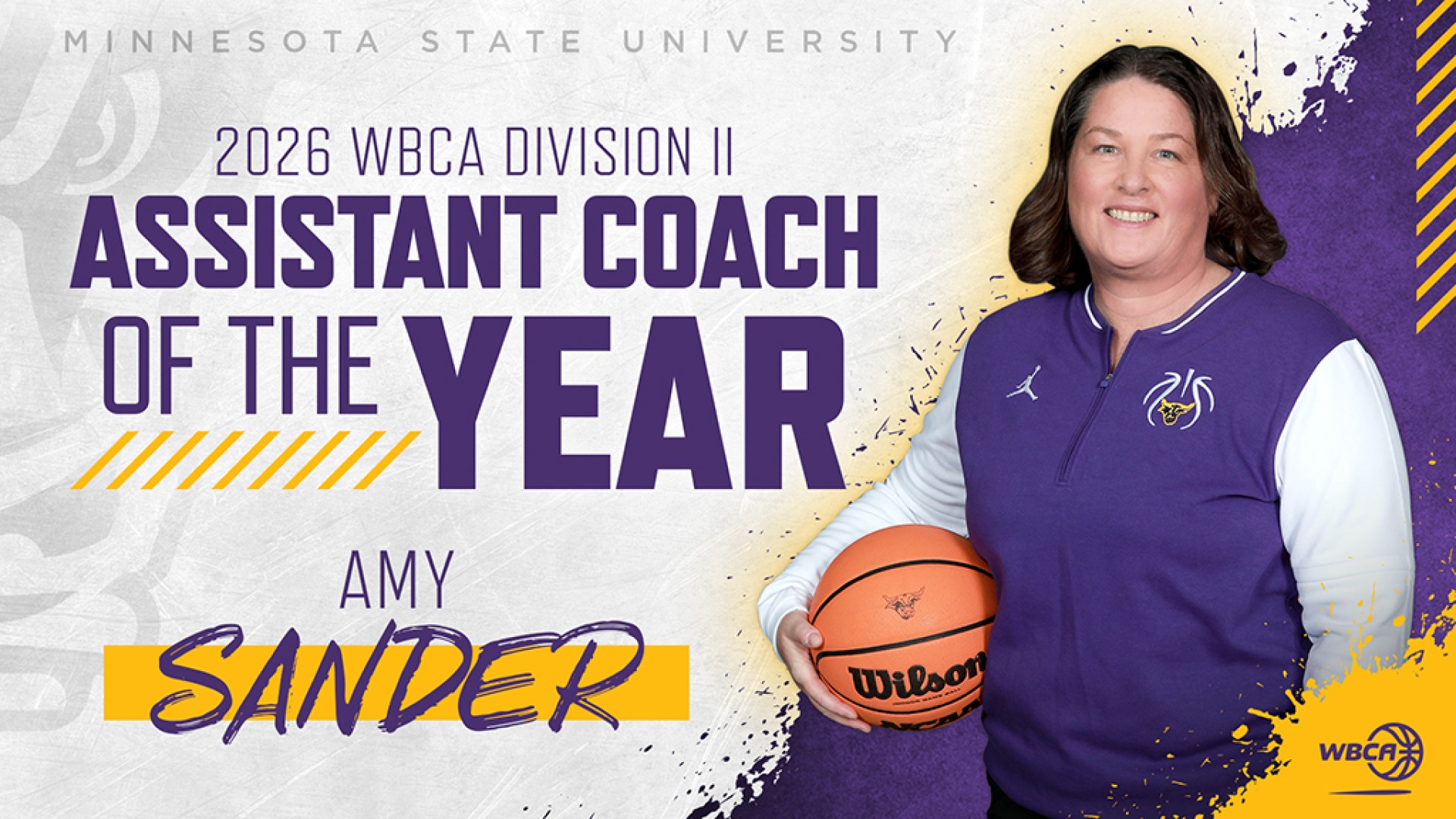Amy Sander wins WBCA Assistant Coach of the Year