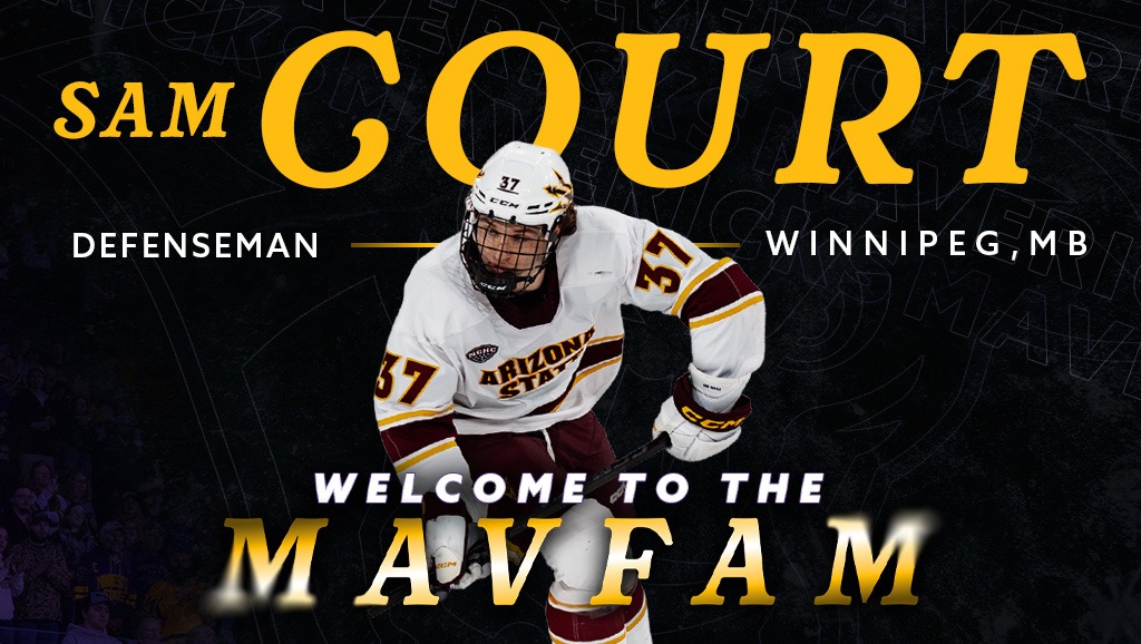 A graphic announcing Sam Court's transfer to Minnesota State