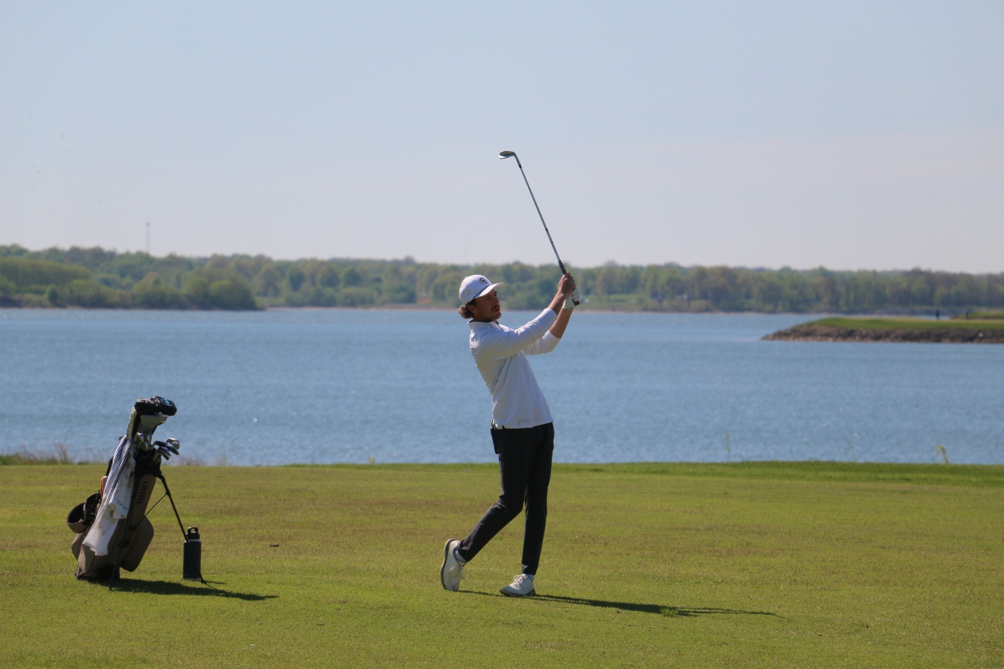 Karson Patten at the 2026 NSIC Championships in Smithville, Mo.