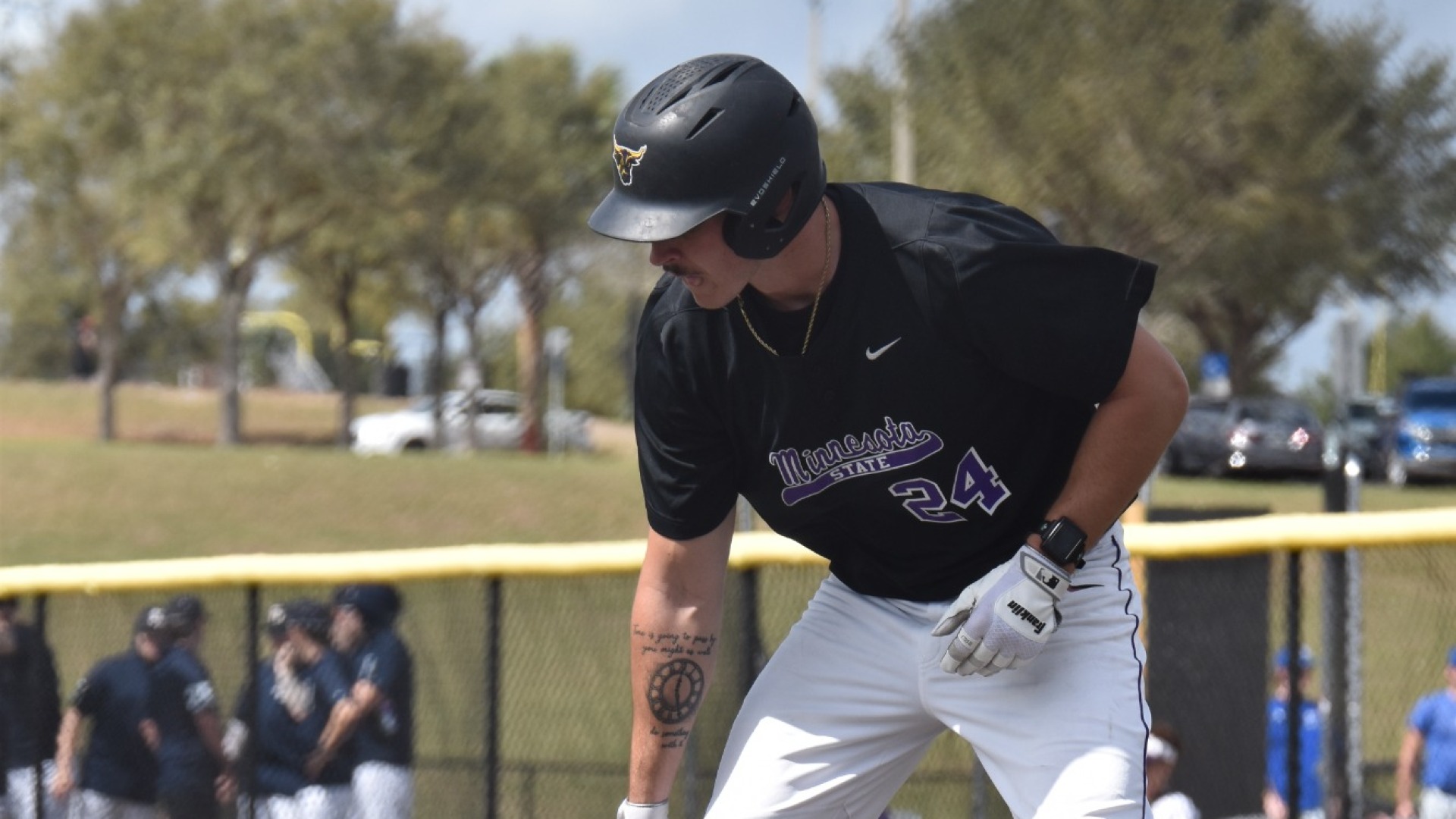 Braxton Haggith up to bat vs Bemidji State 