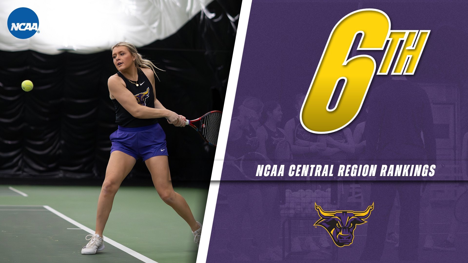 A graphic for Tennis being Ranked 6th in Regional Rankings